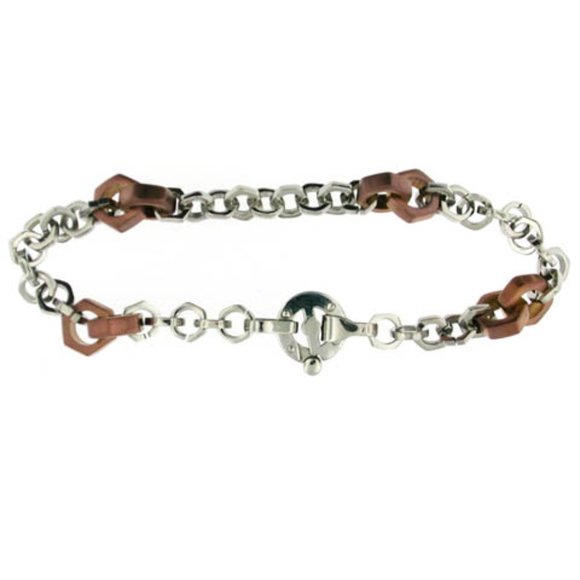 2 FOR $62! Men's Maronatto Stainless Steel Bracelet - Picture 3 of 4